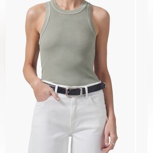 Citizens Of Humanity Olive Ribbed Tank Top